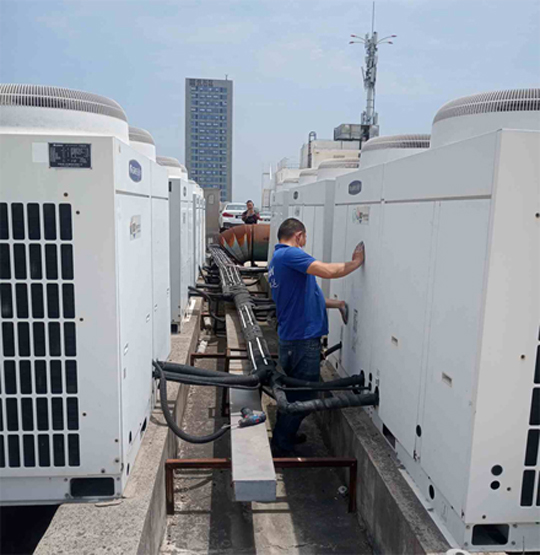 淮上中央空调制热和不制冷系统维修方法